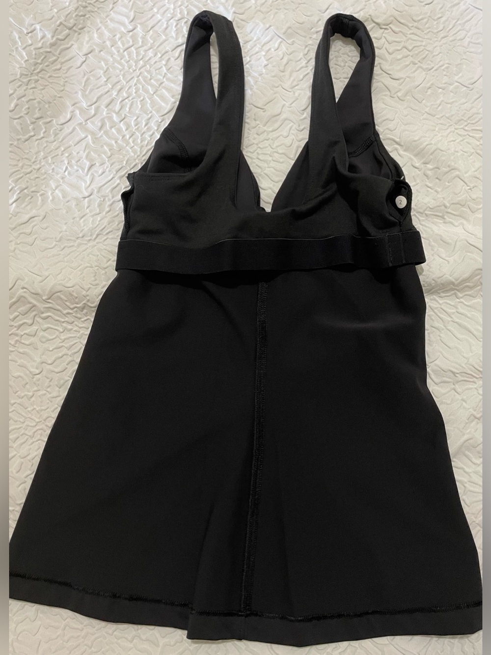 Lululemon Black Contour Tank Top Size 2 - Picture 9 of 9